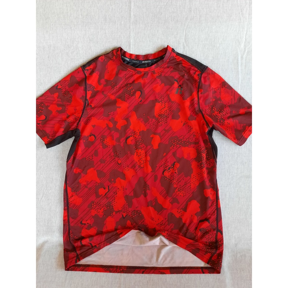Russell Dri-Power 360 Youth 2XL (18) Active Camo Stretch Tee  Shirt Short Sleeve
